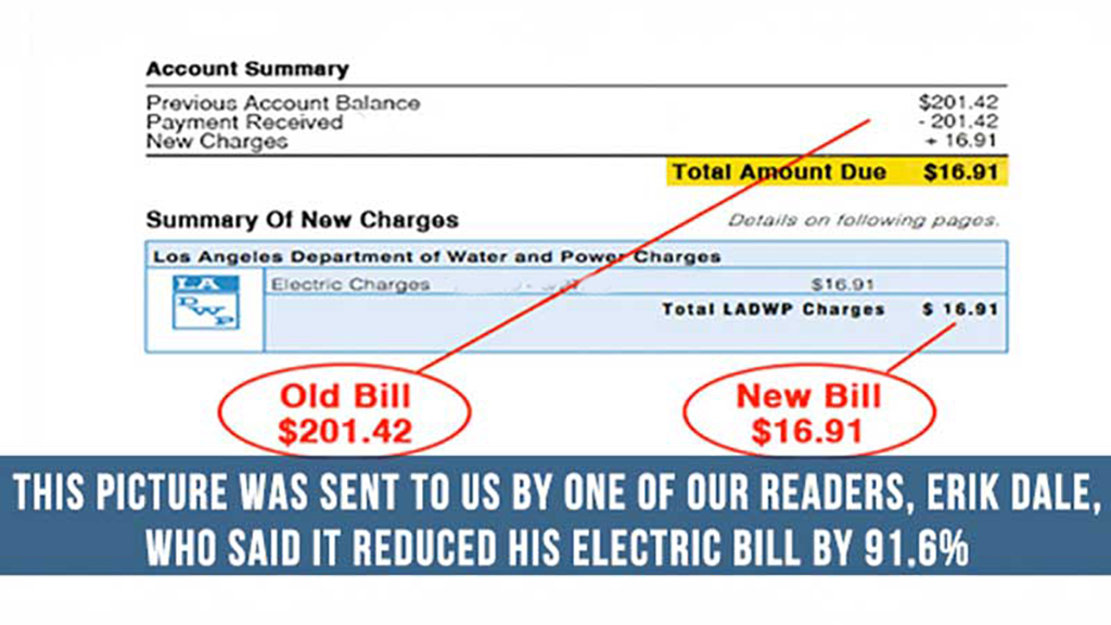 electricity bill before and after using StopWatt